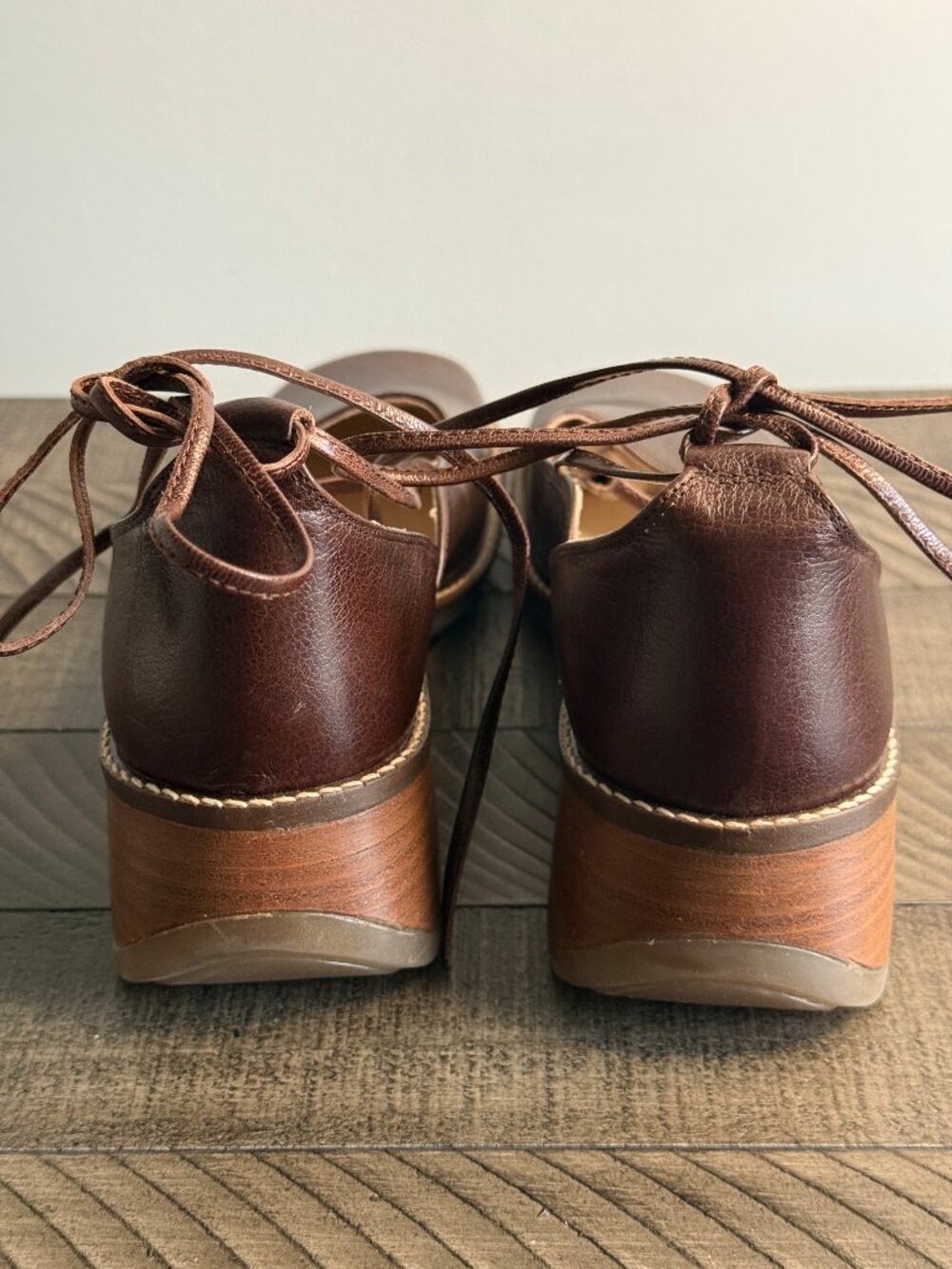 Nexus Women's Brown Leather Shoes Size 37/ US 6.5 - Picture 4 of 10